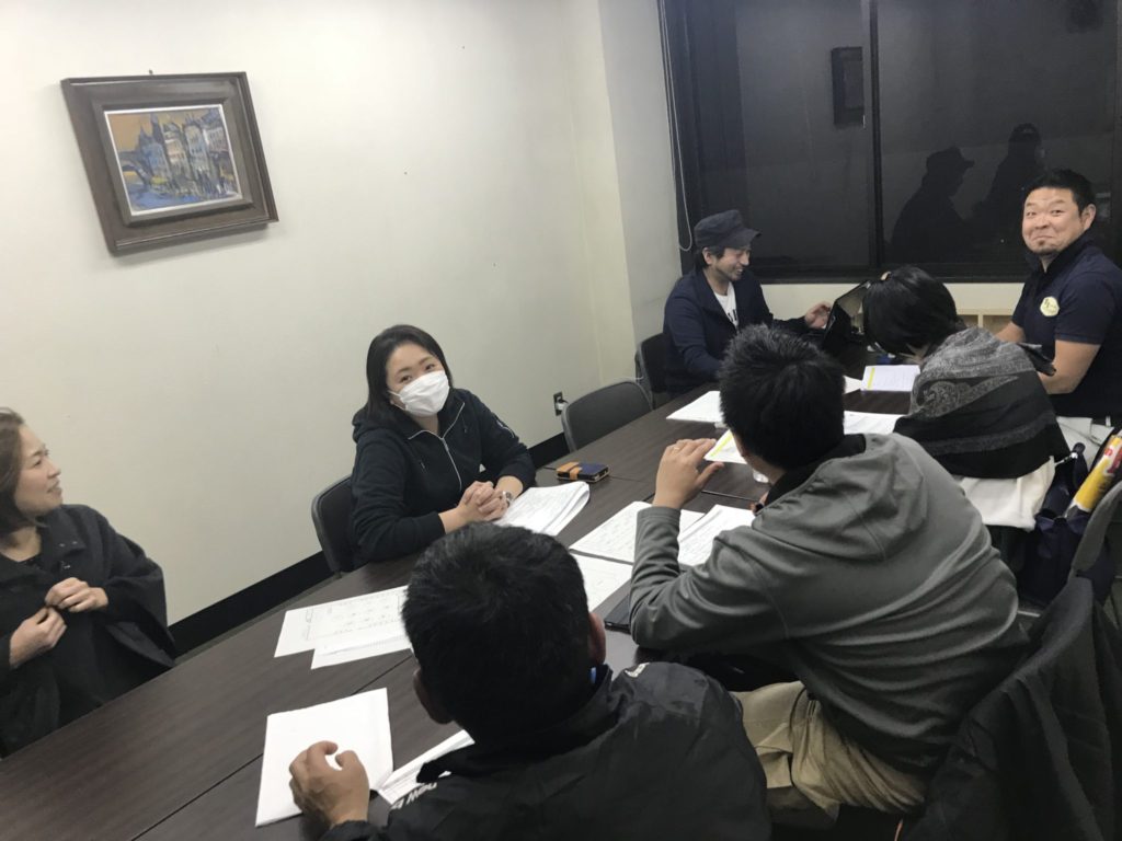 和やかな雰囲気ですが、すこしピリピリと緊張している雰囲気！責任感いっぱいです！