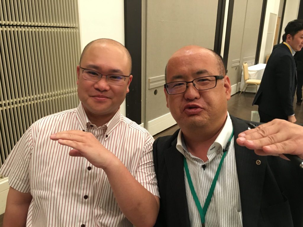 会長会議お疲れ様でした！兄弟ではないｗ　三重県から尾崎正彦さんが東海ブロック大会のPRにお越しになられました。
